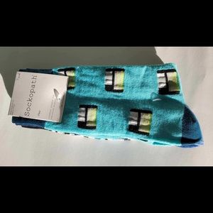 Sockopath 3pack men’s novelty dress socks: retro floppy disk and stripes